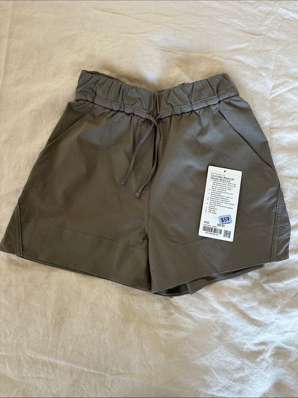 lululemon athletica Cinchable Waist HR Woven Short 3.5" - nomad